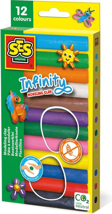 Image du produit Ses 00406 Pâte à modeler Infinity 12 couleurs