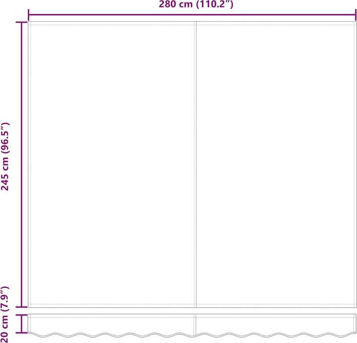 Immagine prodotto vidaXL Einziehbare Markise (3 m)