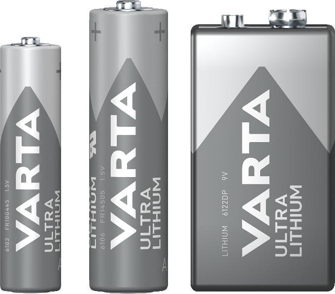 Produktbild Varta ULTRA Lithium (1 Stk., 9V Block, 1150 mAh)