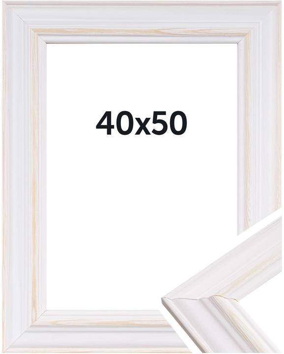 Immagine prodotto Dörr Bilderrahmen Boho, Weiss, 40 x 50 cm, Bildformat (40 x 50 cm)