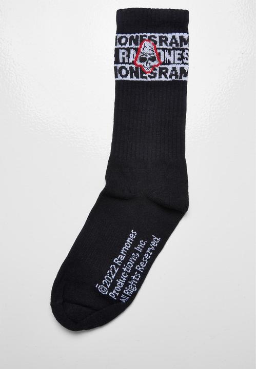 Produktbild Merchcode Ramones Skull Socks 2-Pack - 19829 (2er Pack, 35 - 38)