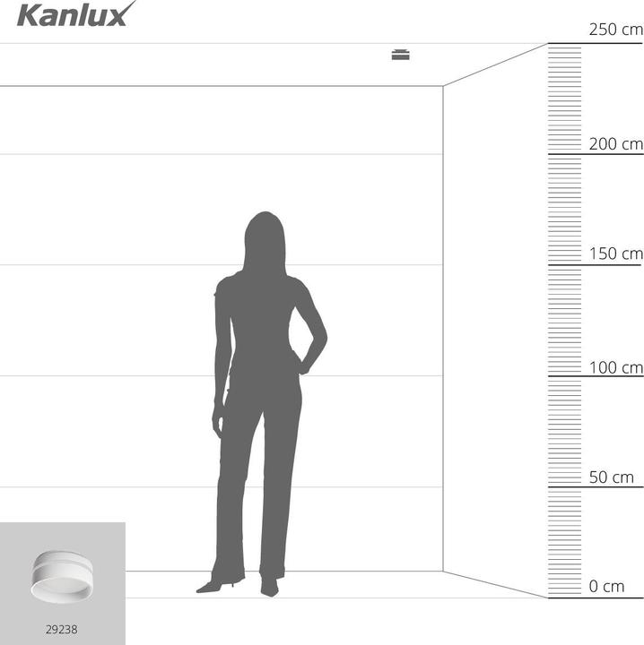 Produktbild Kanlux Einbau-Downlight, Einbauleuchte GOVIK Gx5,3/GU10 Weiss 29238 (G5.3)