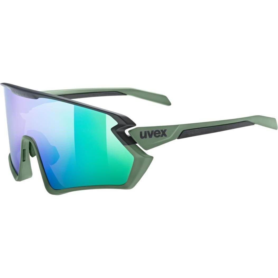 Uvex Sports, Herren, Sportbrille, sportstyle 231 2.0 (White Matt, mirror blue (S2)), Weiss