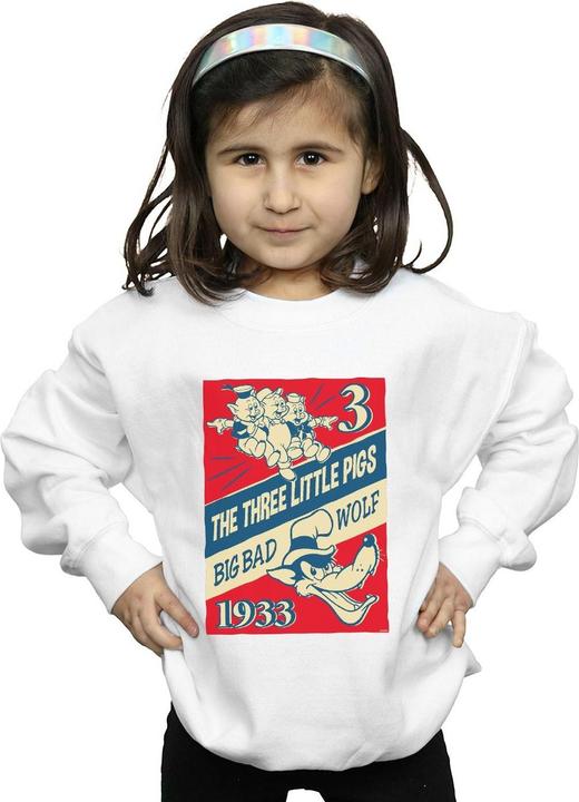 Produktbild Disney Three Little Pigs And The Big Bad Wolf Sweatshirt Mädchen (152, 158)