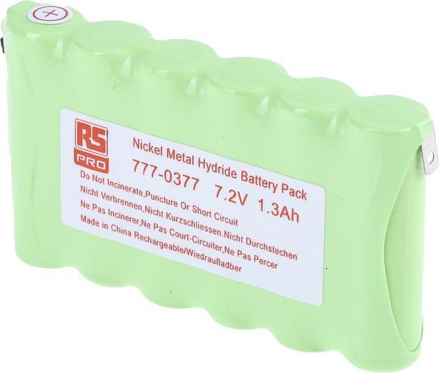 RS PRO Pack NiMH AA x 6 1300mAh 7.2V (6 pcs, AA, 1300 mAh)