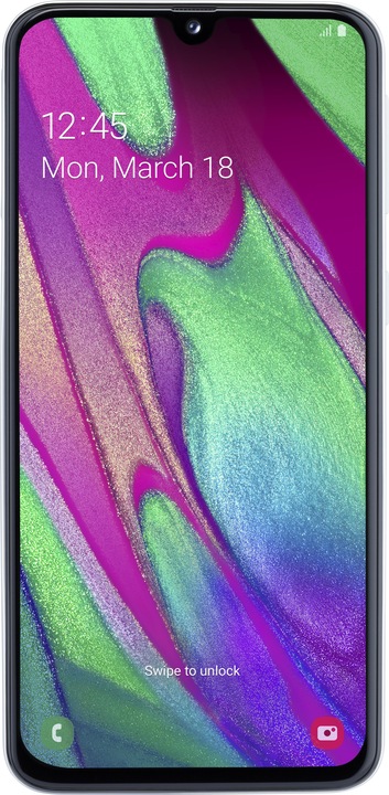 Samsung Galaxy A40 EU (64 GB, Bianco, 5.90", Doppia SIM + SD, 16 Mpx, 4G)