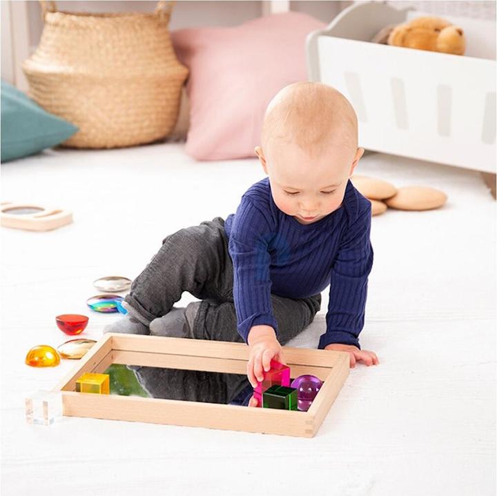 Actual product image TickiT Small Wooden Mirror Tray