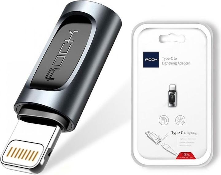 Produktbild Rock USB-C zu Lightning Adapter (USB Typ C, Lightning)
