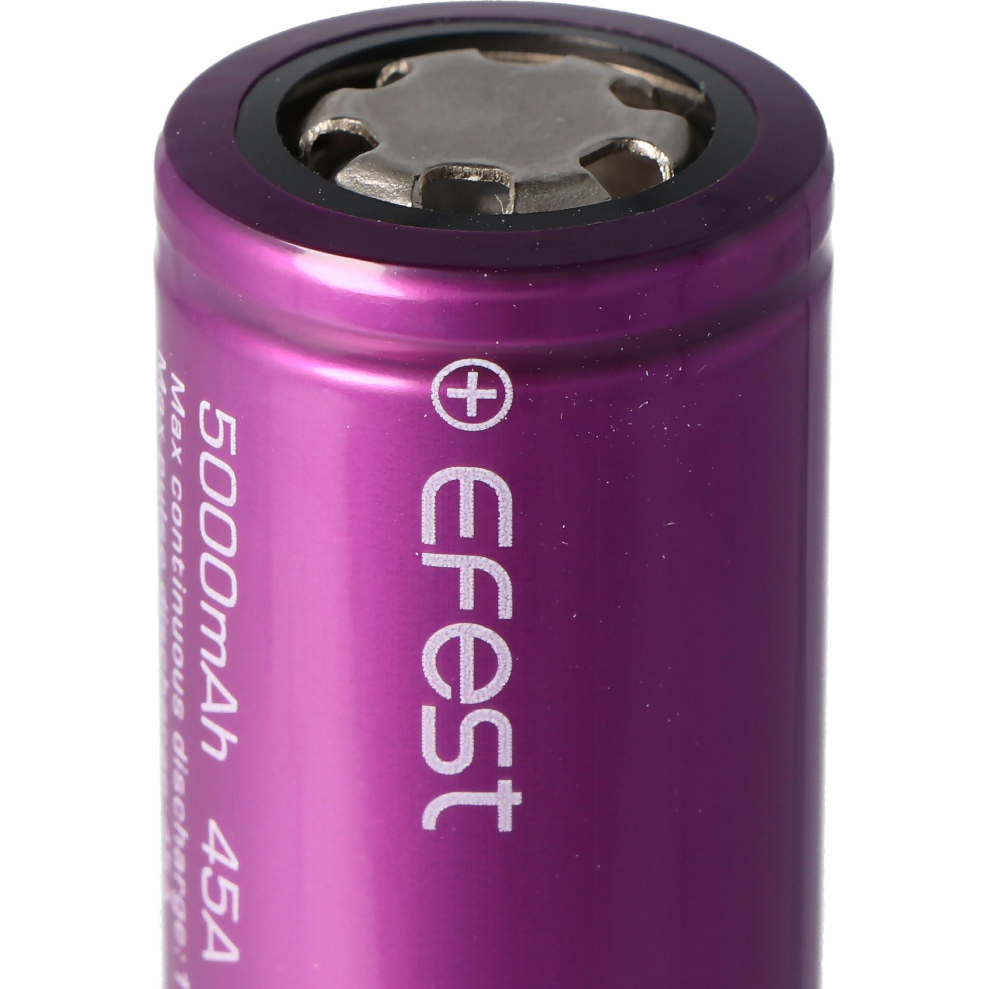 Thumbnail - Efest Akkku Purple IMR26650, ungeschützt (1 Stk., 26650, 5000 mAh), Batterien + Akkus