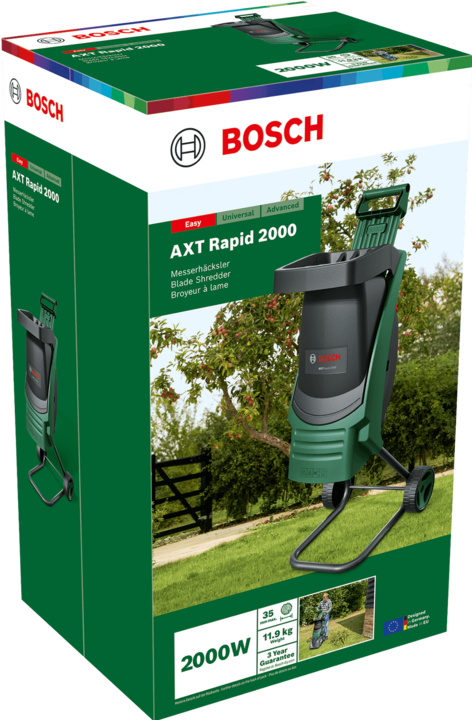 Actual product image Bosch Home & Garden AXT RAPID 2000 shredder