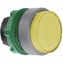 Schneider Electric Pulsante illuminato, anteriore, scanalato, ZB5AW183SC0, Pulsante + Interruttore, Nero, Grigio, Giallo