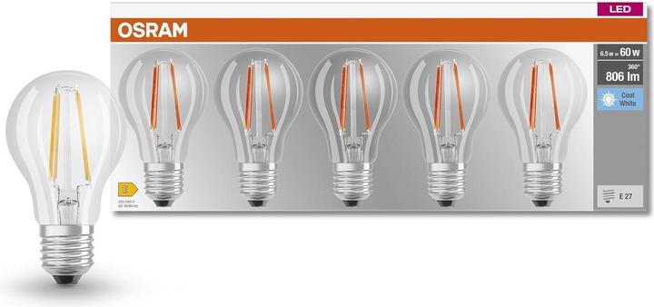 Image du produit Osram Led Base Classic A (E27, 806 lm, 5x)