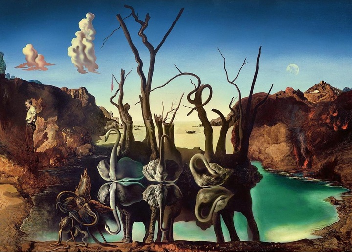 Produktbild Ravensburger Dali: Schwäne, die Elefanten spiegeln (1000 Teile)