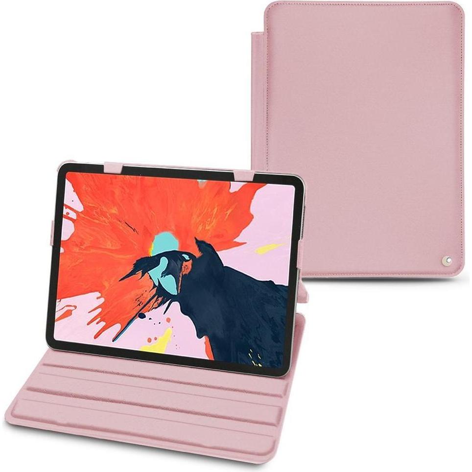 Noreve Lederschutzhülle horizontal (iPad Pro 12.9 2018 (3. Gen)), Tablet Hülle, Rosa