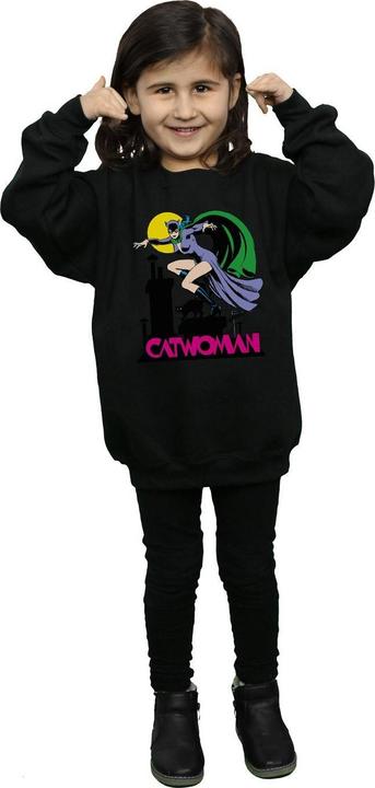 Produktbild Catwoman Text Logo Sweatshirt Mädchen (140, 146)