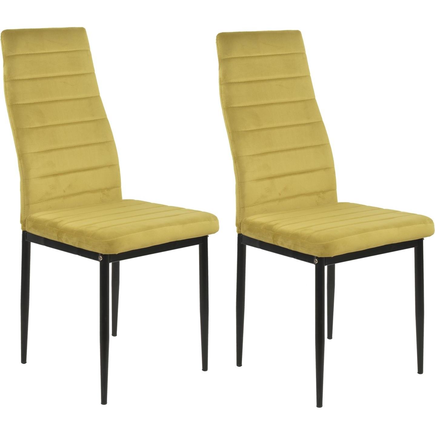 HTI-Living, Stühle, Stuhl Memphis Velvet Curry