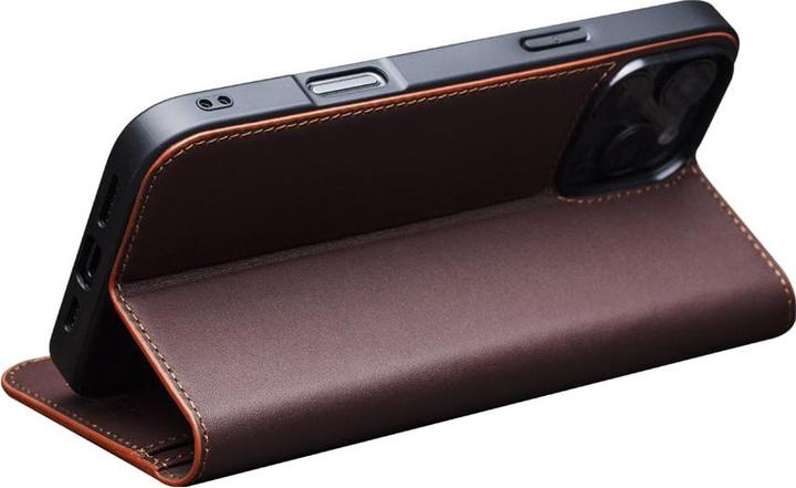 Immagine prodotto QiAlino Coperchio Flip Marrone scuro opaco (Apple iPhone 15 Pro Max)