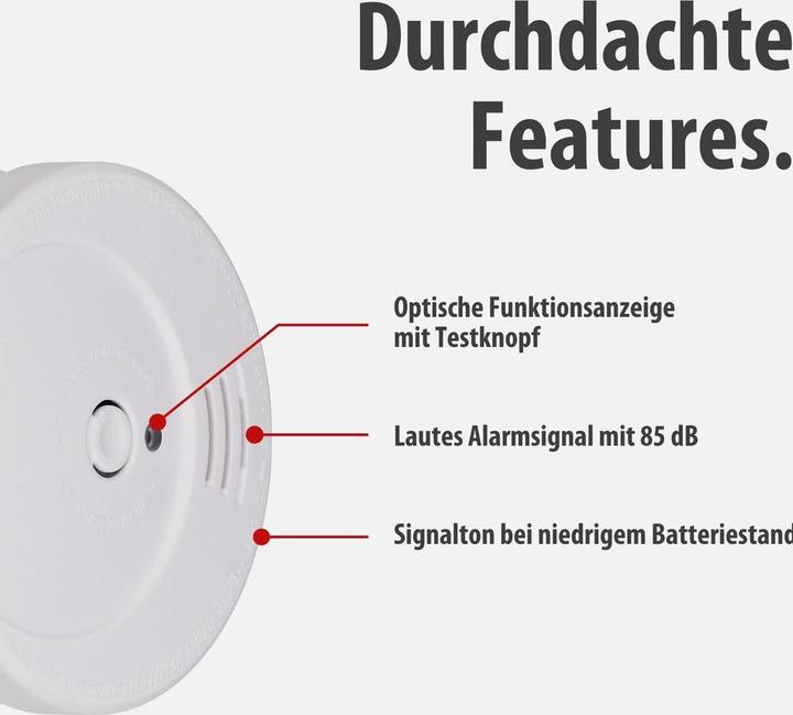 Actual product image Brennenstuhl Smoke detector RM C 9010