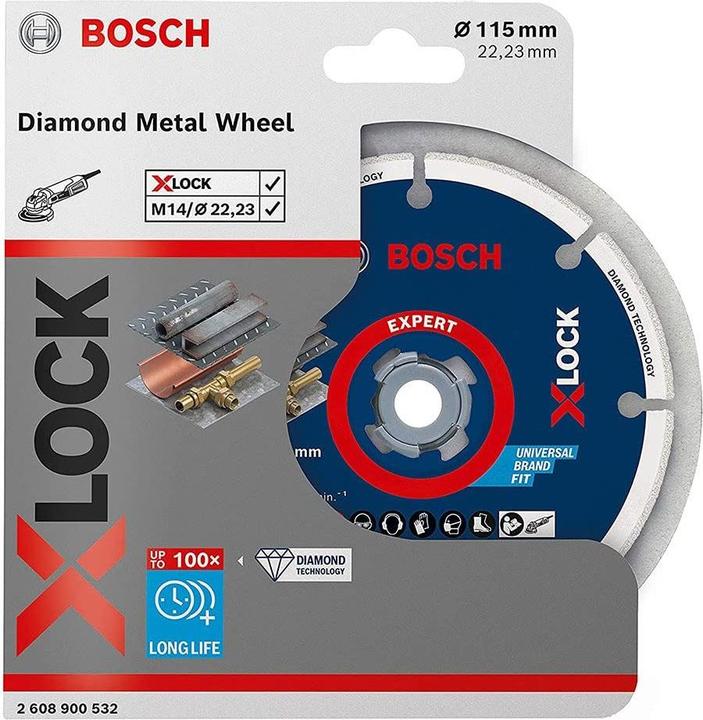 Actual product image Bosch Professional Zubehör Cutting and grinding disc Diamond cutting disc X LOCK Best for Metal 115 x 22.23 mm diameter 1 pc.