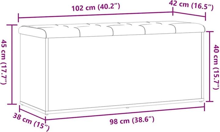 Produktbild vidaXL Sitztruhe (42 cm)