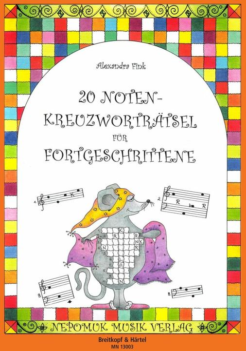 Produktbild 20 Notenkreuzworträtsel für Fortgeschrittene (Deutsch, Alexandra Fink, 2013)