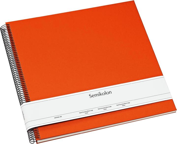 Produktbild Semikolon FOTORINGBUCH 34x32 25bWEISS ORANGE (13 x 18 cm, 10 x 15 cm, 9 x 13 cm)