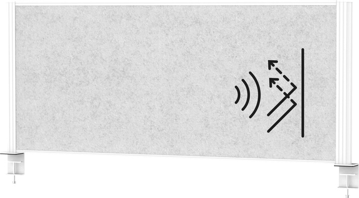 Image du produit Maul Cloison de bureau MAULconnecto 120x50cm Acoustique h.gr/ws