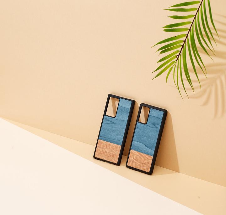 Actual product image Man.Wand &WOOD case for Galaxy Note 20 Ultra denim juodas (Samsung Galaxy Note 20 Ultra)