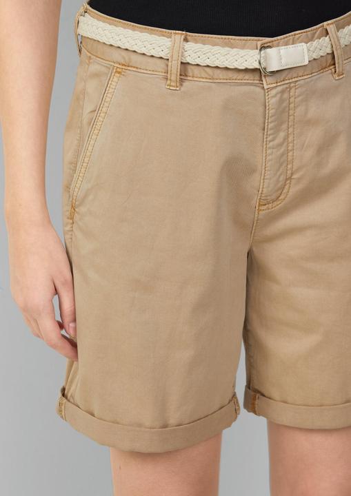 Actual product image S.Oliver Hose Shorts mit geflochtenem Gürtel und Garment Dye (46)