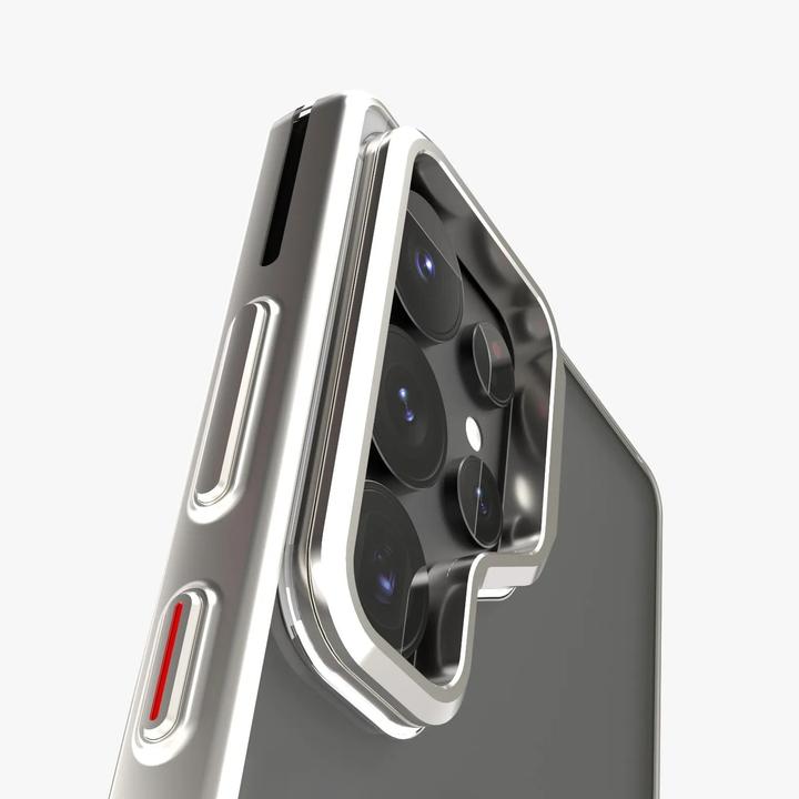 Actual product image Levelo Elio Case For Samsung S25 Ultra - Silver (Samsung Galaxy S25 Ultra)