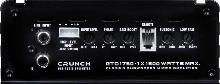Produktbild Crunch GTO1750 digitaler Monoblock Verstärker (Mono-Verstärker)