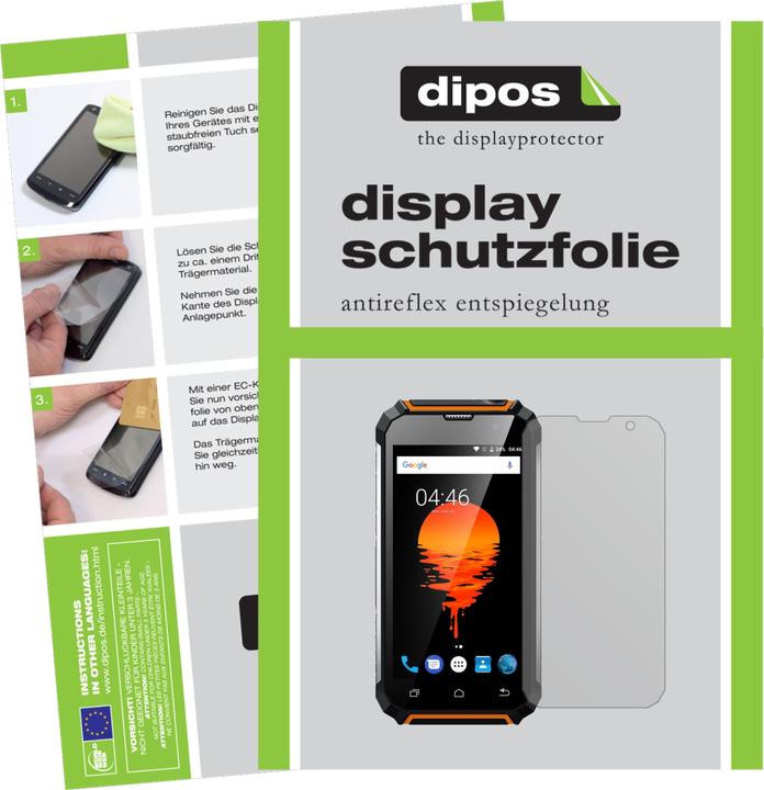 Dipos Displayschutzfolie Antireflex (5 Stück, Geotel G1)