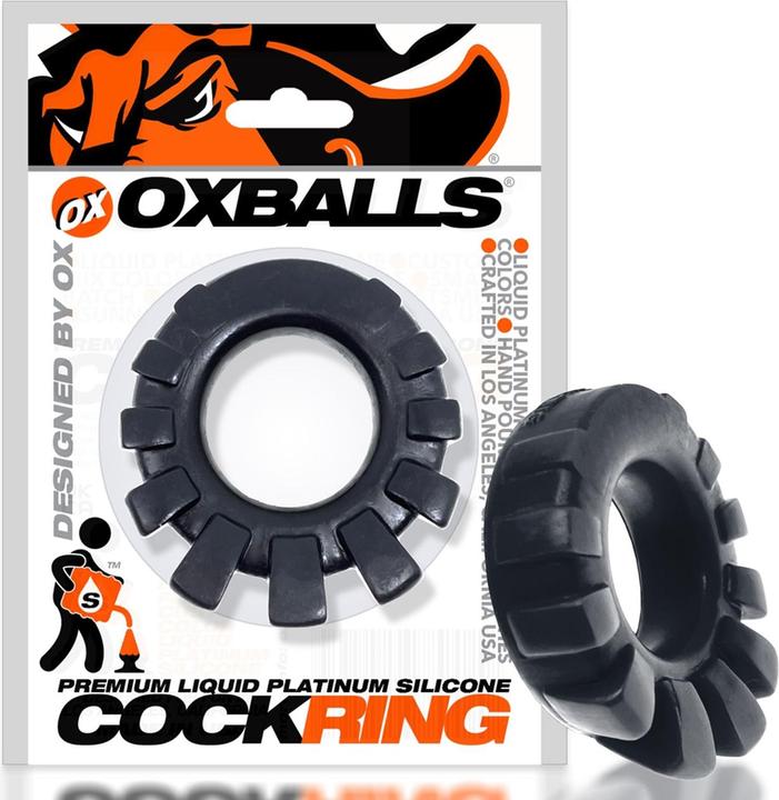 Produktbild Oxballs - Cock-Lug Lugged Cockring Black (4 cm)