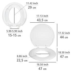 Actual product image Wenko XXL WC seat Torino Duroplast