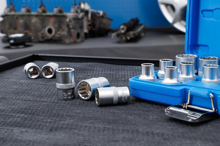 Actual product image BGS Socket spanner socket set (8 mm, 9 mm, 10 mm, 11 mm, 12 mm, 13 mm, 14 mm, 15 mm, 16 mm, 17 mm, 18 mm, 19 mm, 20 mm, 21 mm, 22 mm, 24 mm)