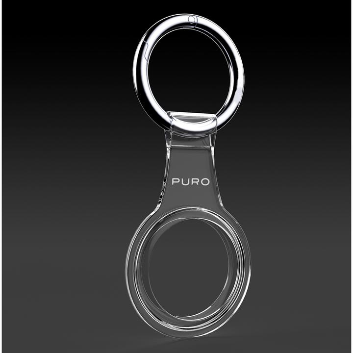 Produktbild Deltaco Puro NUDE Apple Airtag key ring with case - Transparent (Apple)