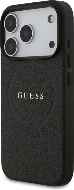 Actual product image Guess - Grained Gold Ring MagSafe (GUHMP17LPGHSMMK) - iPhone 17 Pro - Black (Apple iPhone 17 Pro)