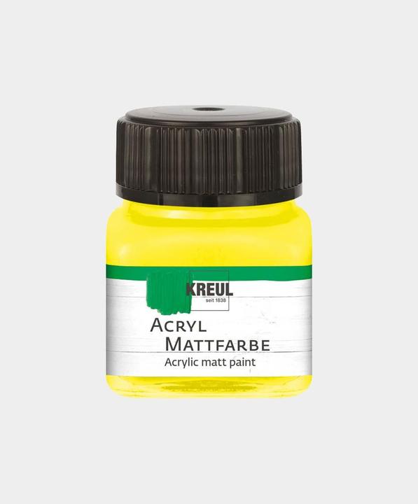 Immagine prodotto Kreul Vernice acrilica opaca, 20 ml (Giallo, 20 ml)