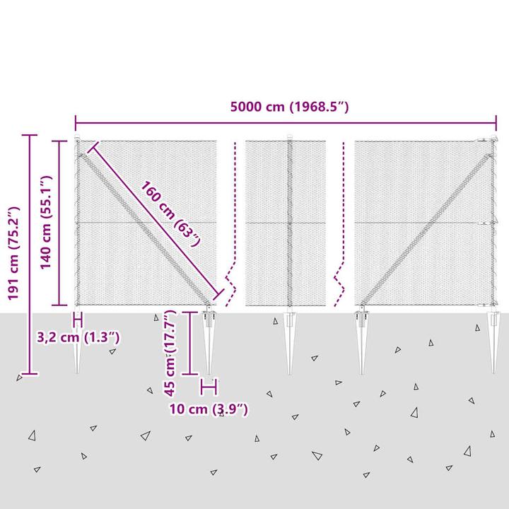 Produktbild vidaXL Gartenzaun