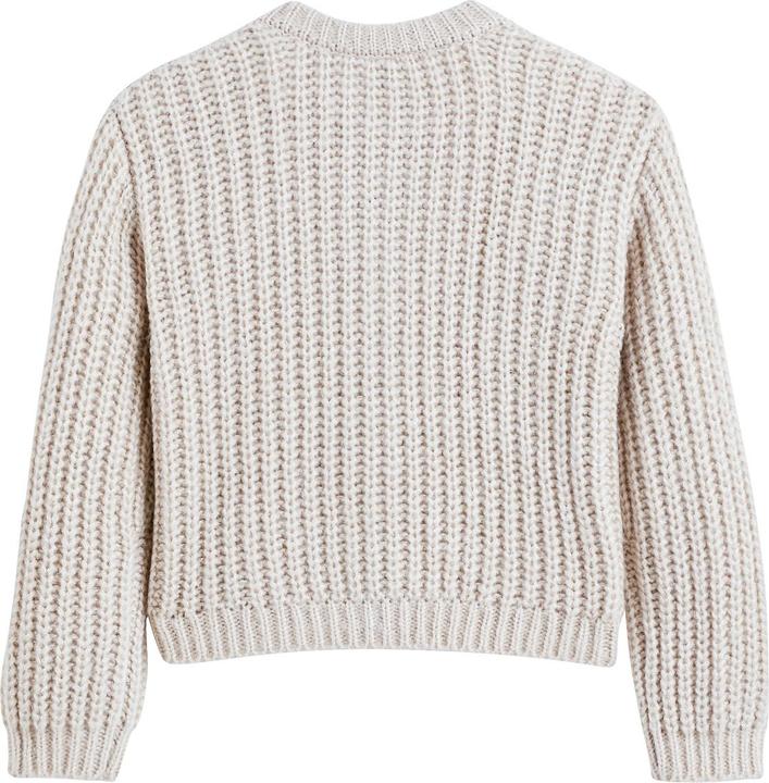Immagine prodotto La Redoute Collections Grobstrickjacke mit rundem Ausschnitt und Knopfleiste (140)