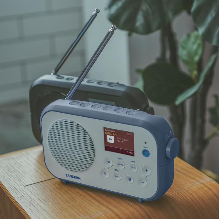 Produktbild Sangean DPR-42BT WHITE-STONE BLUE (DAB+, KW, Bluetooth)