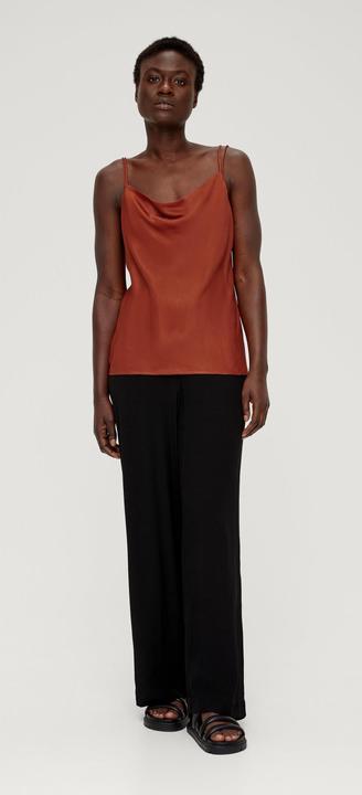 Immagine prodotto s.Oliver Bluse Satin-Top aus Viskose (40)