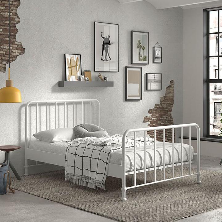 Image du produit Vipack Bronxx Lit Blanc Mat 140X200Cm (140 x 200)