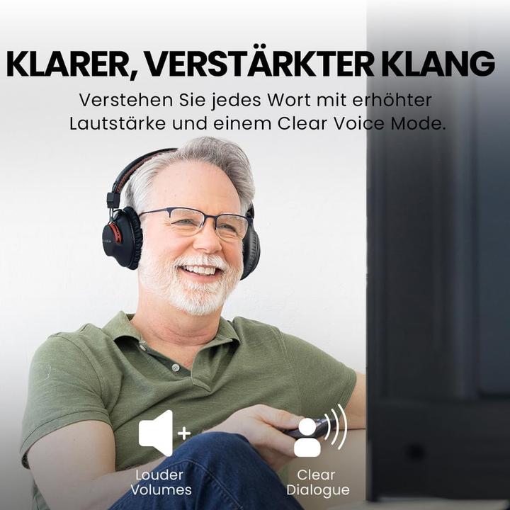 Image du produit Avantree HT41899 Plus 2 TV-Kopfhörer mit Sender & Lade-Docks (NC, 50 h, Sans fil)