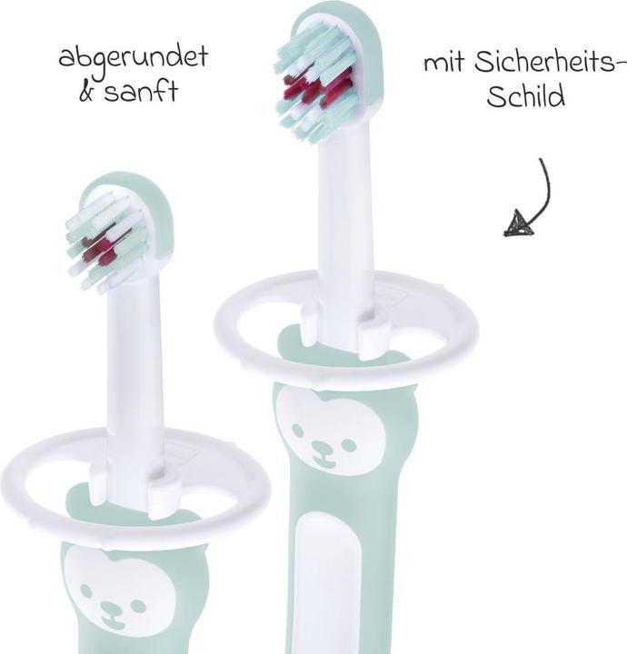 Produktbild MAM Learn to Brush Set 5+ Mon., türkis (Weich, 1 x)