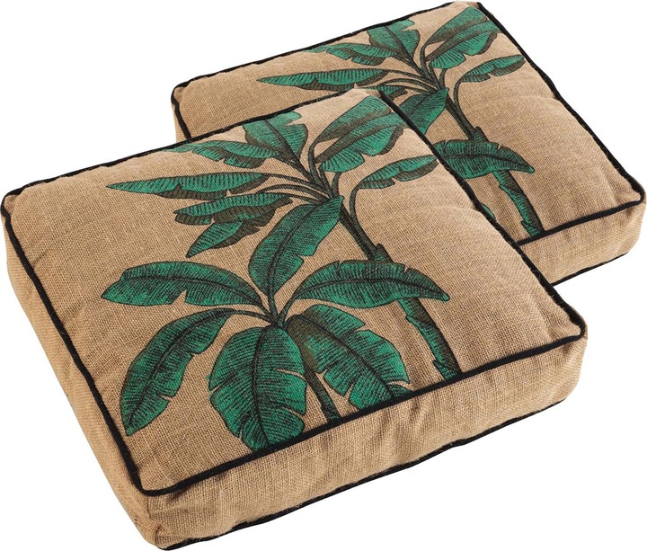 Immagine prodotto Casativo Set di 2 cuscini da pavimento in juta (40 x 40 x 8 cm)