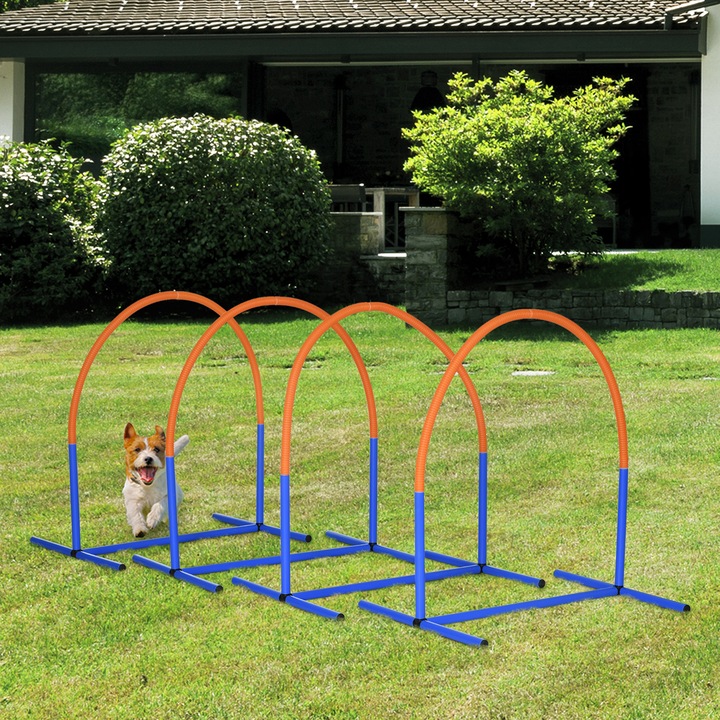 Produktbild PawHut Hund Agility Set mit Tragetasche (One Size, Agility)