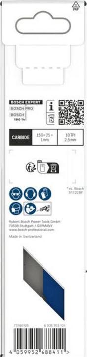 Actual product image Bosch Professional Zubehör EXPERT S955HHC Medium-Thick Tough Metal Säbelsägeblatt