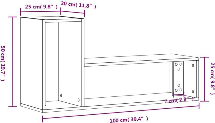 Image du produit vidaXL Armoires TV 2 pcs. (100 x 30 x 50 cm)