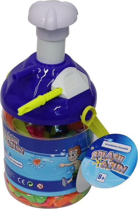 Splash & Fun Water bomb pump, including 150 water bombs (151 x)